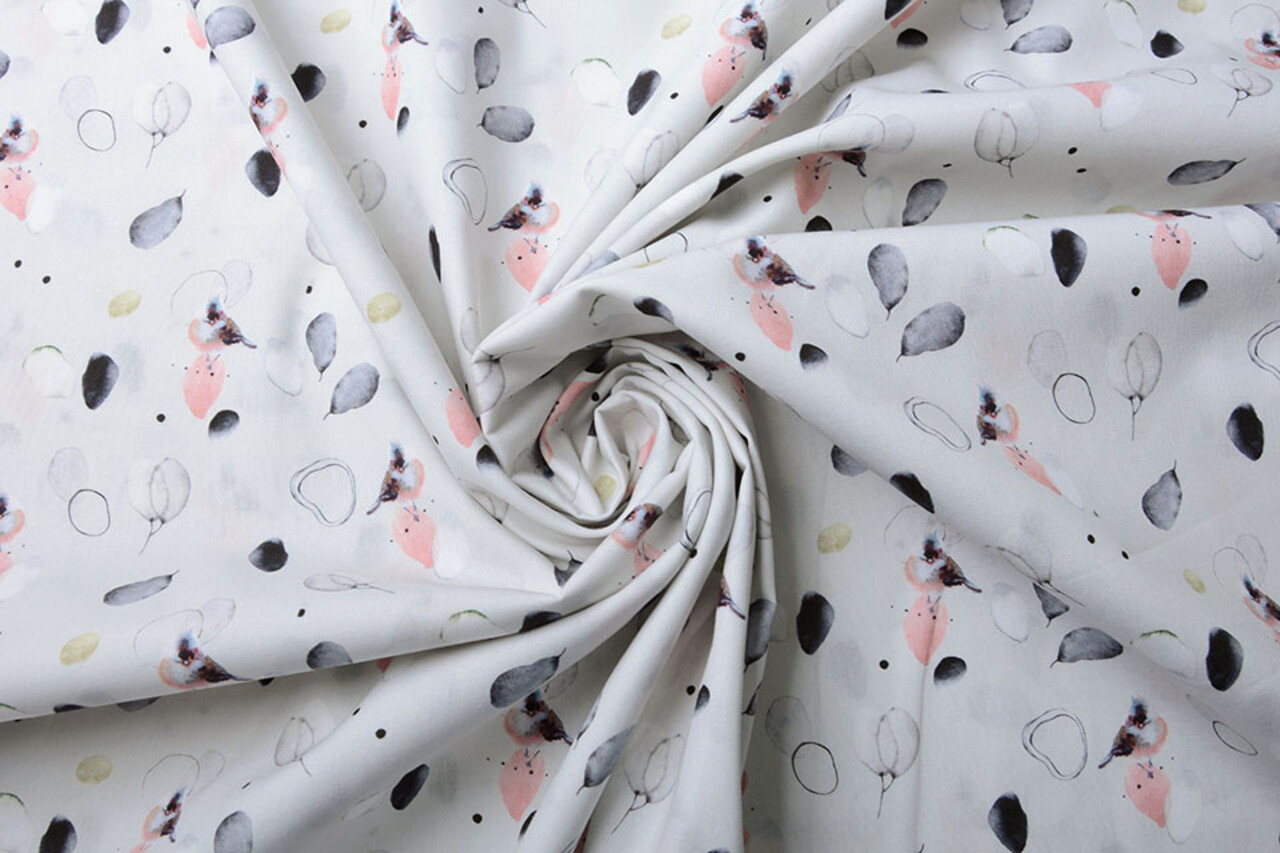 Oeko-Tex®  100% Digital Cotton Crested Tit Silver