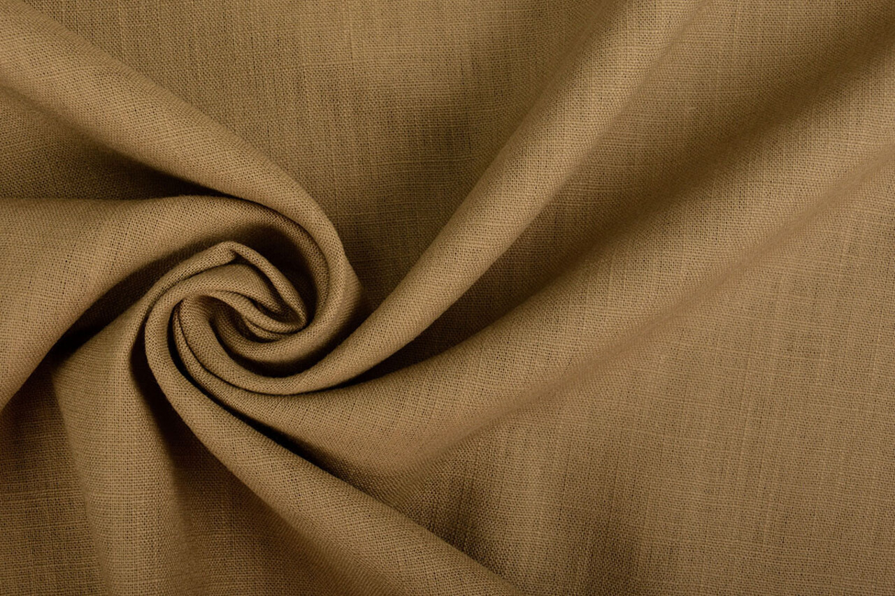 Oeko-Tex®  Gewaschenes Leinen Dunkel Sand