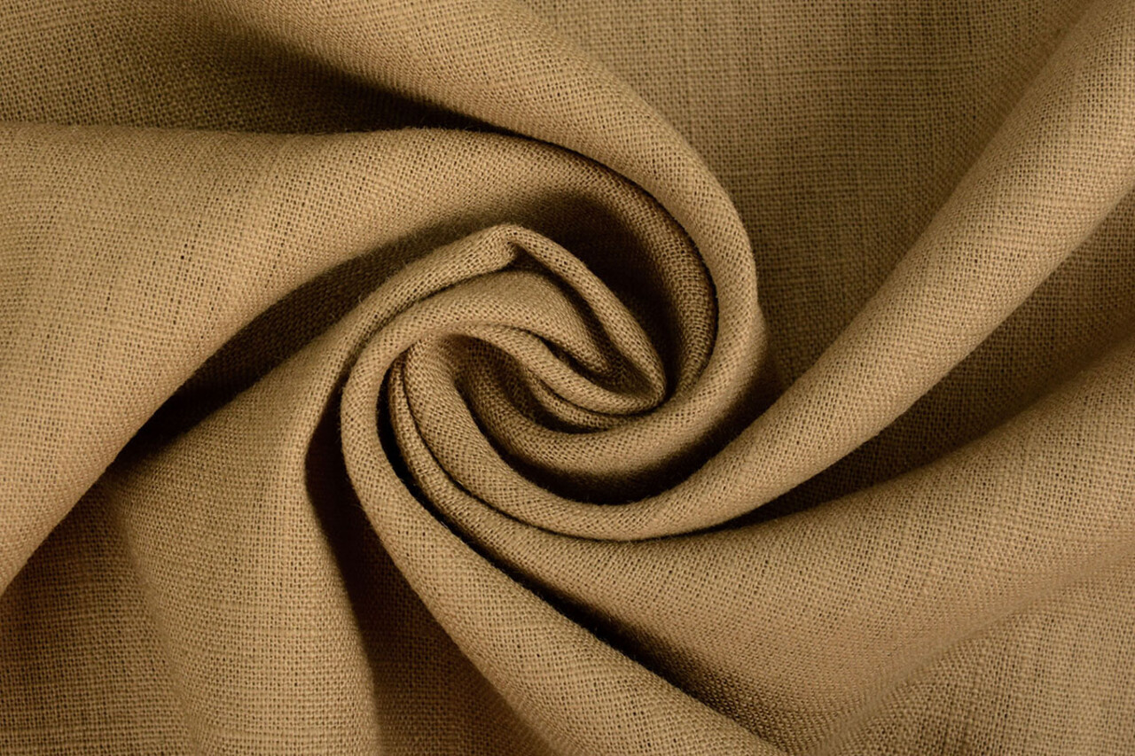 Oeko-Tex®  Gewaschenes Leinen Dunkel Sand