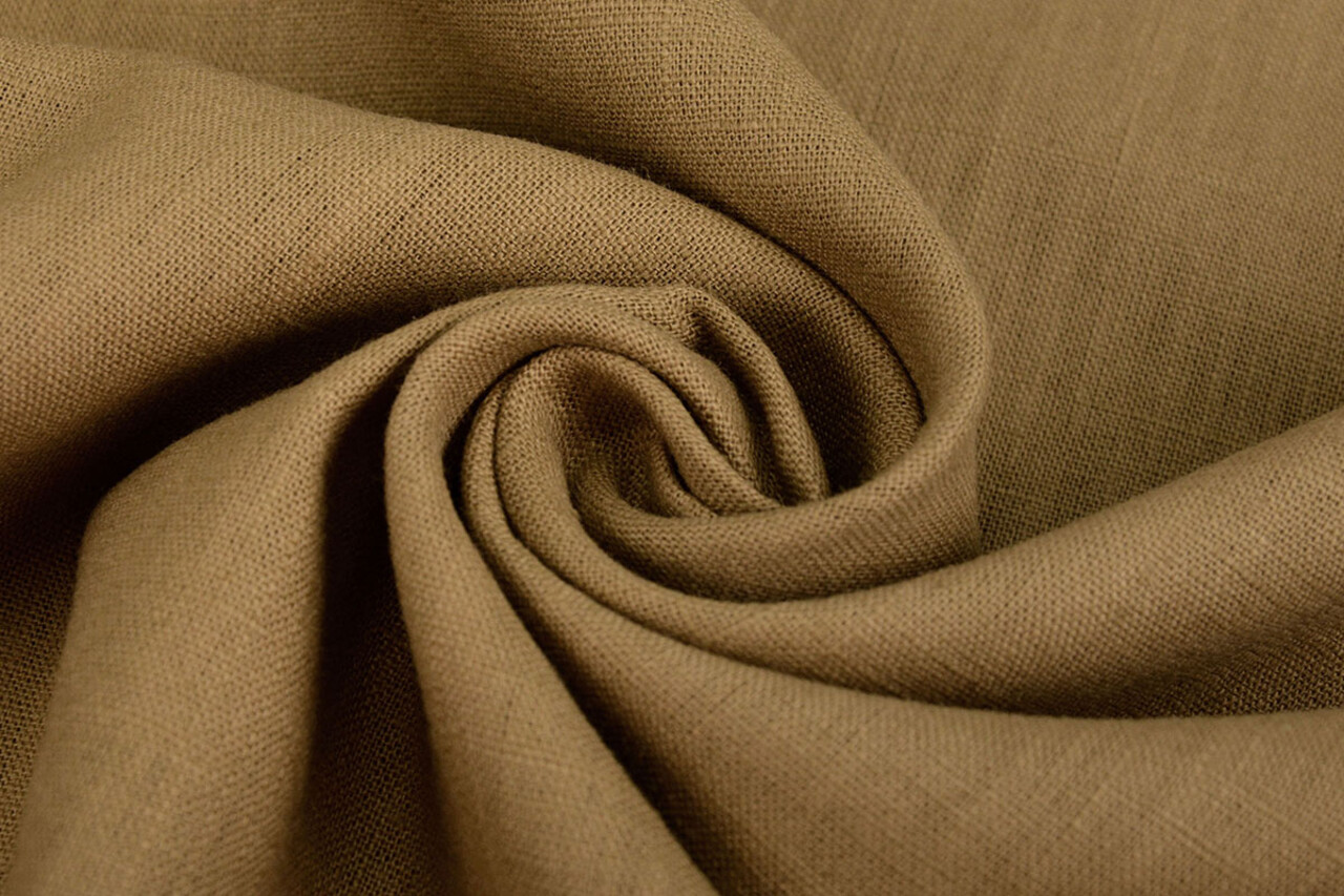 Oeko-Tex®  Lin Lavé Sable Foncé