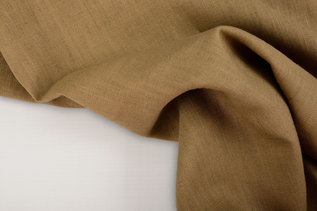 Oeko-Tex®  Gewaschenes Leinen Dunkel Sand