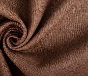 Oeko-Tex®  Washed Linen Red Brown