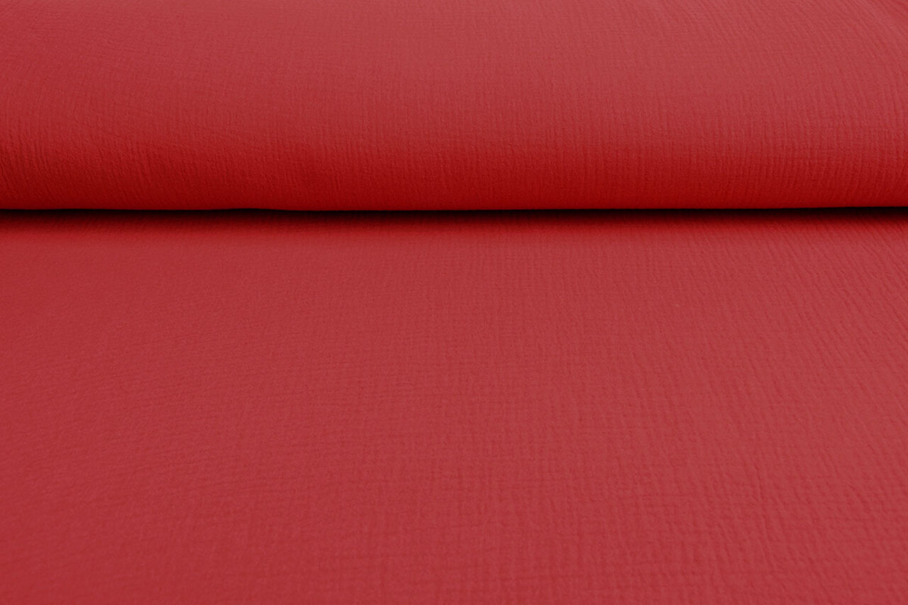 Oeko-Tex® Tela de Muselina Rojo Oeko-Tex® Tela de Muselina Rojo