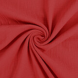 Oeko-Tex® Coton Double Gaze Tissu Rouge Oeko-Tex® Coton Double Gaze Tissu Rouge