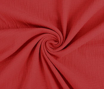 Oeko-Tex®  Double Gauze Fabric Red