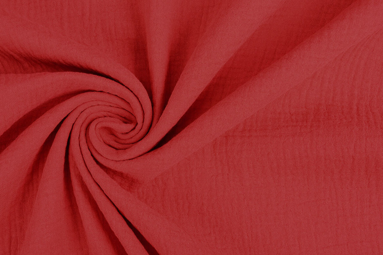 Oeko-Tex® Tela de Muselina Rojo Oeko-Tex® Tela de Muselina Rojo