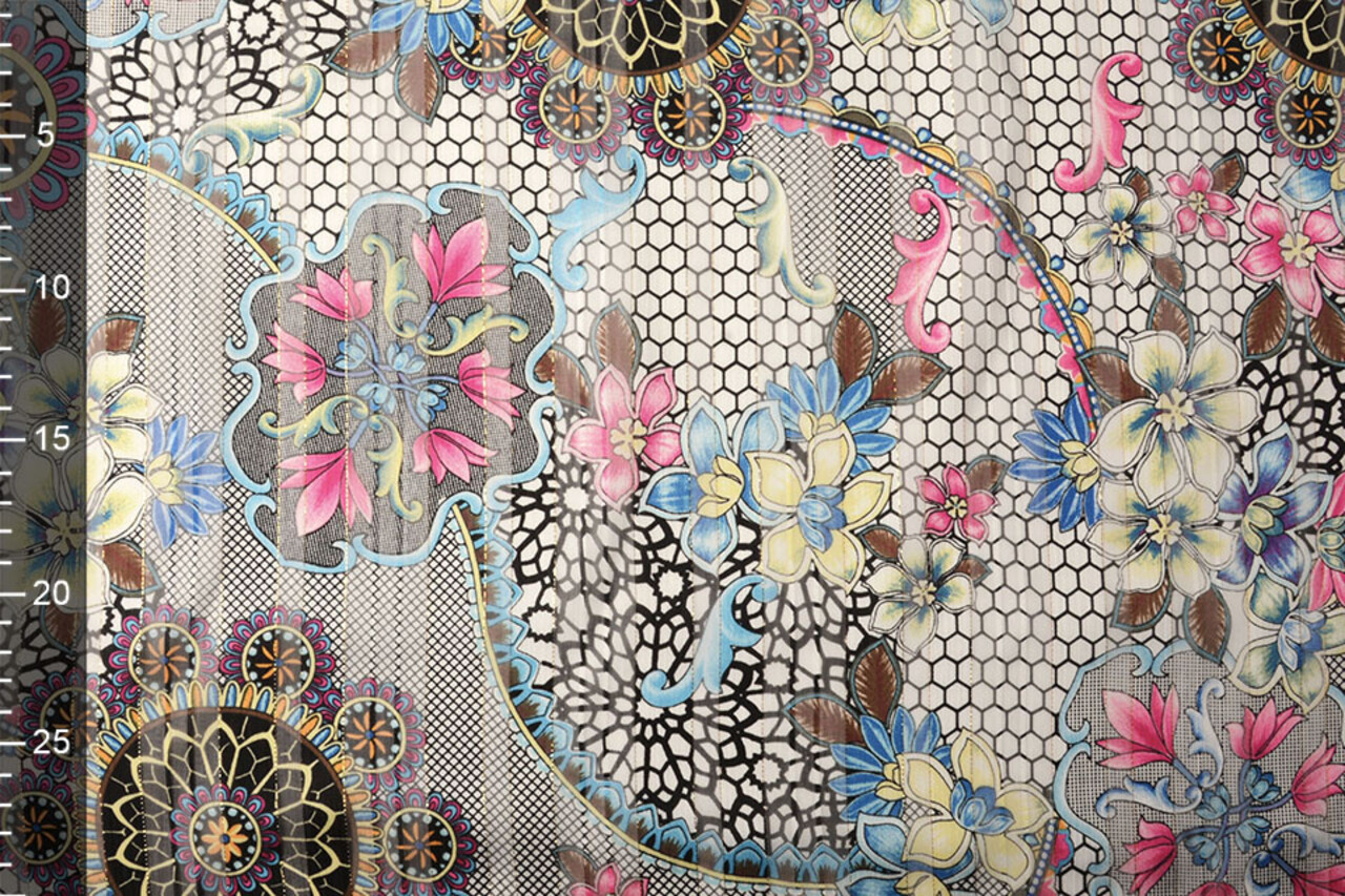 Chiffon Satin Lurex Madu Chiffon Satin Lurex Madu