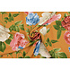 100 % Viscose Sophia Vlinder sur Roses Ocre 100 % Viscose Sophia Vlinder sur Roses Ocre