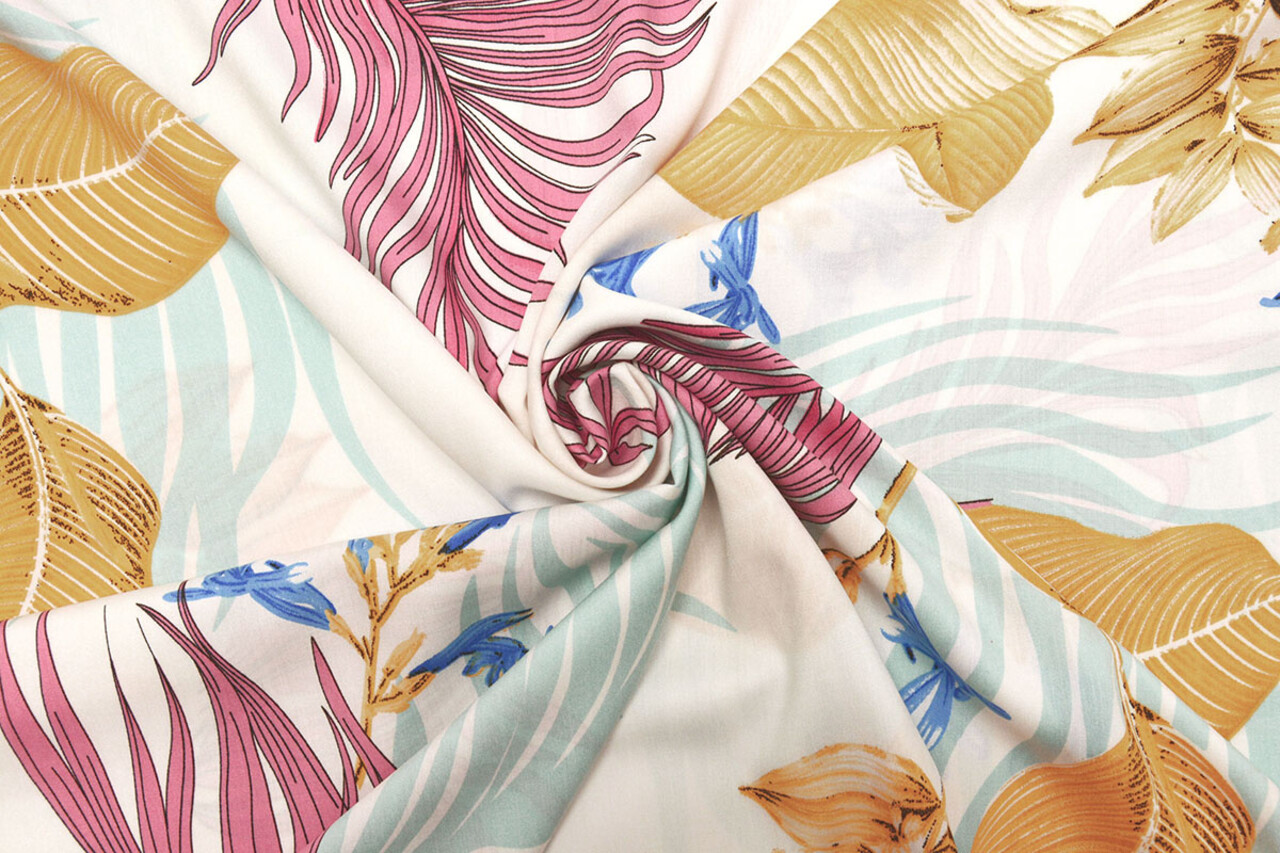 100% Viscose Zafi White