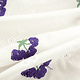 Embroidery Cotton Flower Kaylee Purple