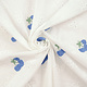 Embroidery Cotton Flower Kaylee Blue