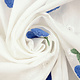 Stickerei Baumwolle Blume Kaylee Blau