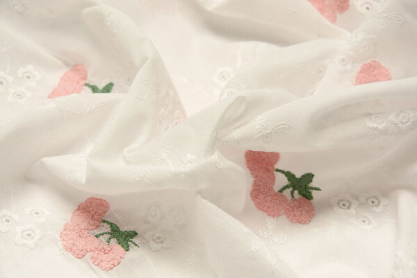 Stickerei Baumwolle Blume Kaylee Rosa Stickerei Baumwolle Blume Kaylee Rosa