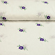 Embroidery Cotton Roses Purple