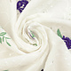 Embroidery Cotton Roses Purple