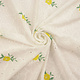 Embroidery Cotton Roses Yellow