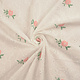 Embroidery Cotton Roses Pink