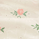 Stickerei Baumwolle Rosen Rosa