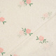 Embroidery Cotton Roses Pink