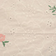 Embroidery Cotton Roses Pink