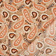 100% Viscose Yingi Paisley Brown Orange