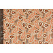 100% Viscosa Yingi Paisley Marrone Arancione 100% Viscosa Yingi Paisley Marrone Arancione