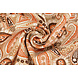 100% Viscosa Yingi Paisley Marrone Arancione 100% Viscosa Yingi Paisley Marrone Arancione