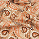 100% Viscose Yingi Paisley Bruin Oranje