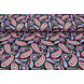 100% Viscosa Yingi Paisley Negro Rosa