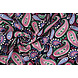 100% Viscosa Yingi Paisley Nero Rosa 100% Viscosa Yingi Paisley Nero Rosa