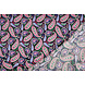100% Viscosa Yingi Paisley Negro Rosa