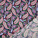 100% Viscose Yingi Paisley Zwart Roze