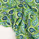 100% Viscose Yingi Paisley Groen Blauw