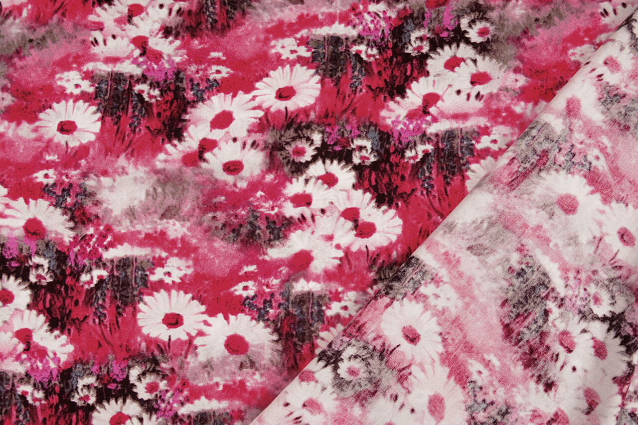 100% Viscosa Daisy Fucsia 100% Viscosa Daisy Fucsia