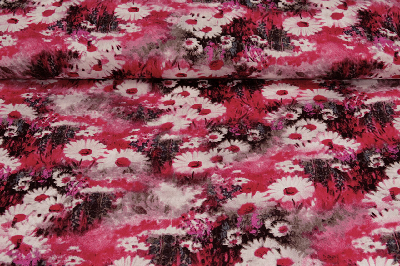 100% Viskose Daisy Fuchsia 100% Viskose Daisy Fuchsia