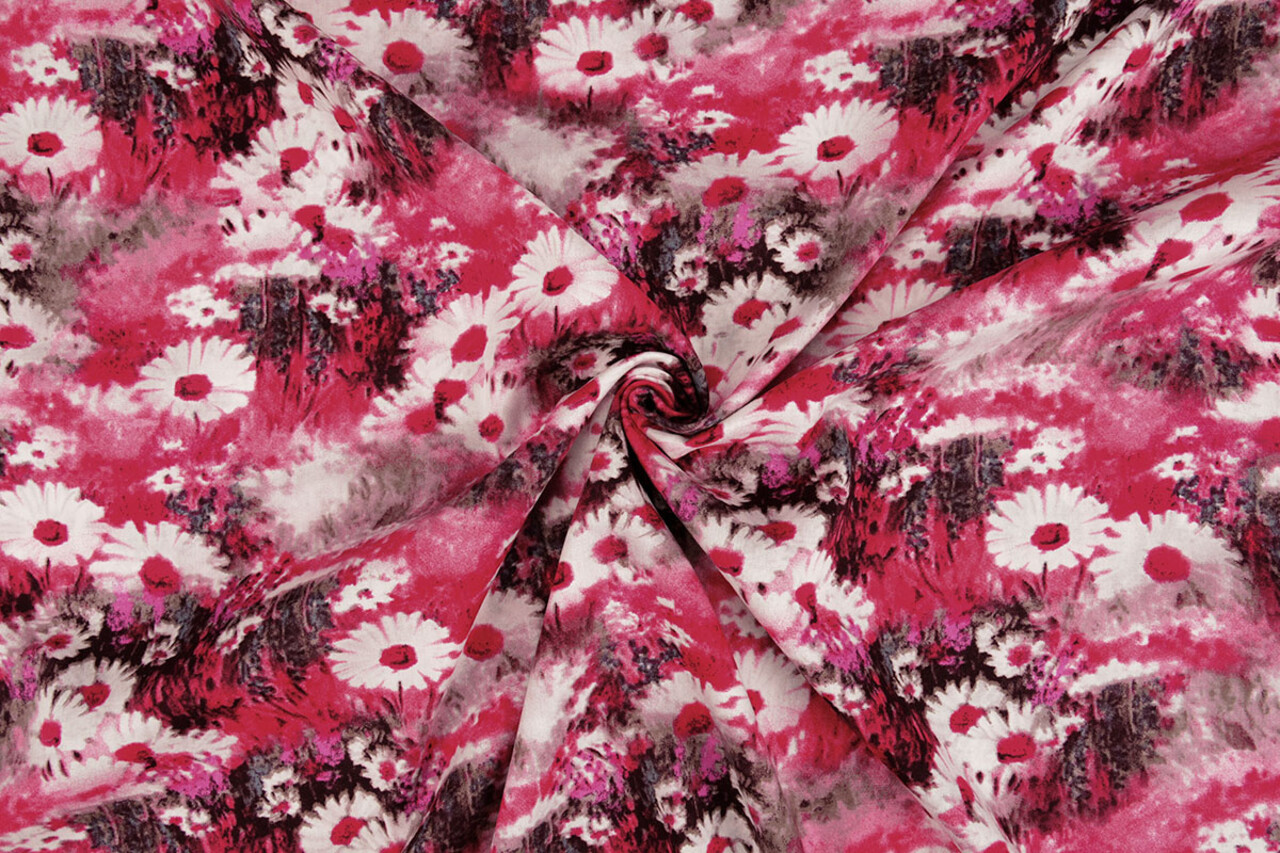 100% Viskose Daisy Fuchsia 100% Viskose Daisy Fuchsia
