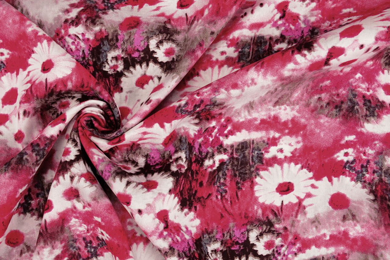100% Viskose Daisy Fuchsia 100% Viskose Daisy Fuchsia