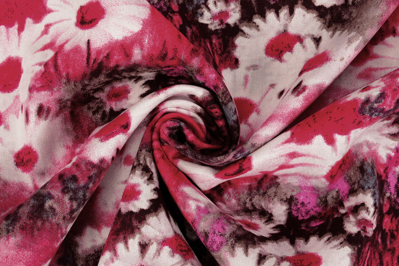 100% Viskose Daisy Fuchsia 100% Viskose Daisy Fuchsia