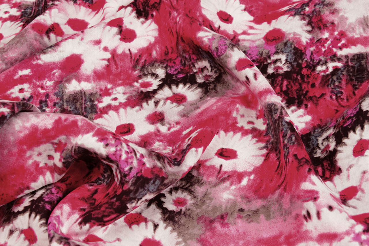 100% Viskose Daisy Fuchsia 100% Viskose Daisy Fuchsia