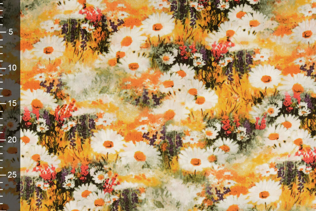 100% Viscose Daisy Geel 100% Viscose Daisy Geel