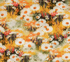 100 % Viscose Daisy Jaune