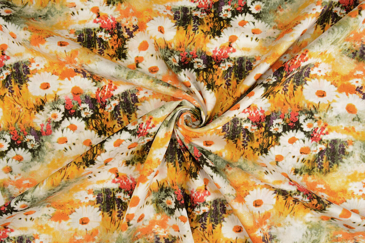 100% Viscose Daisy Geel 100% Viscose Daisy Geel