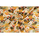 100 % Viscose Daisy Jaune