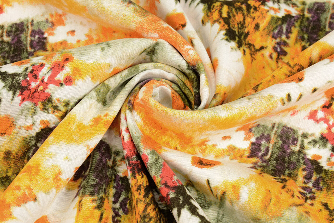 100% Viscose Daisy Geel 100% Viscose Daisy Geel