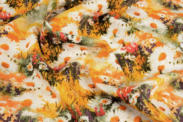100% Viscose Daisy Geel 100% Viscose Daisy Geel