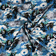 100% Viscose Daisy Blue