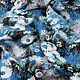 100% Viscose Daisy Blue