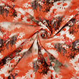 100% Viscosa Daisy Naranja