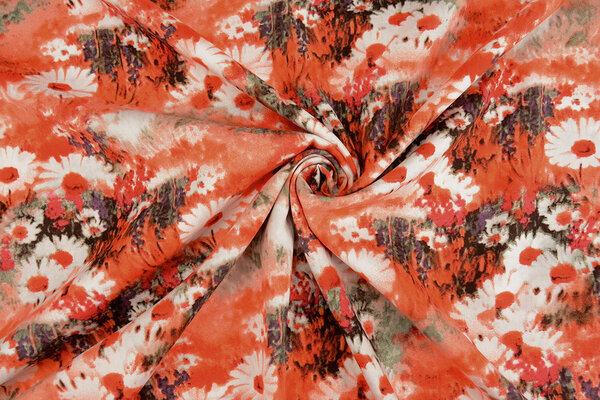 100% Viscose Daisy Oranje 100% Viscose Daisy Oranje