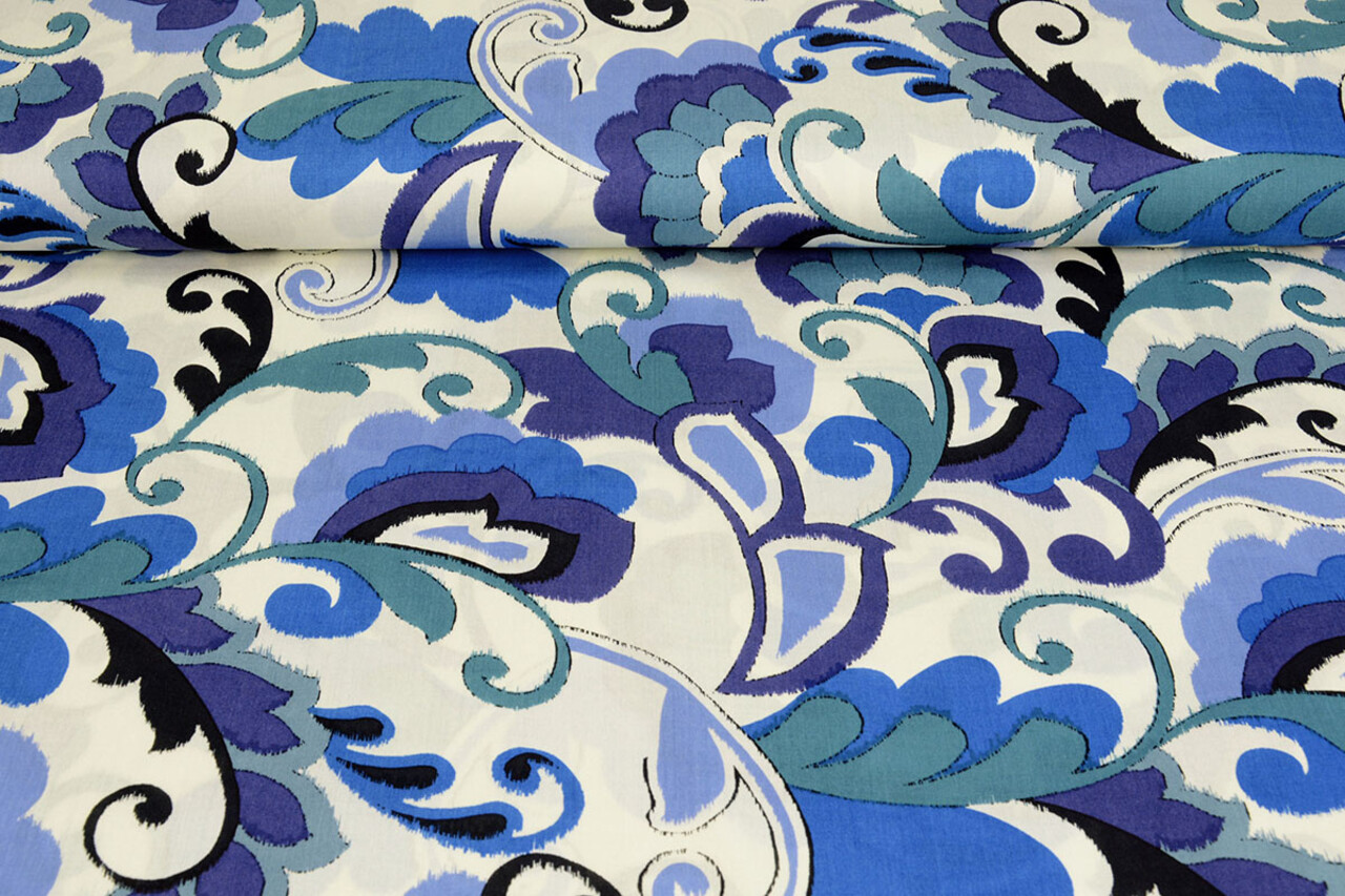 100% Viscose Balusa  Blauw